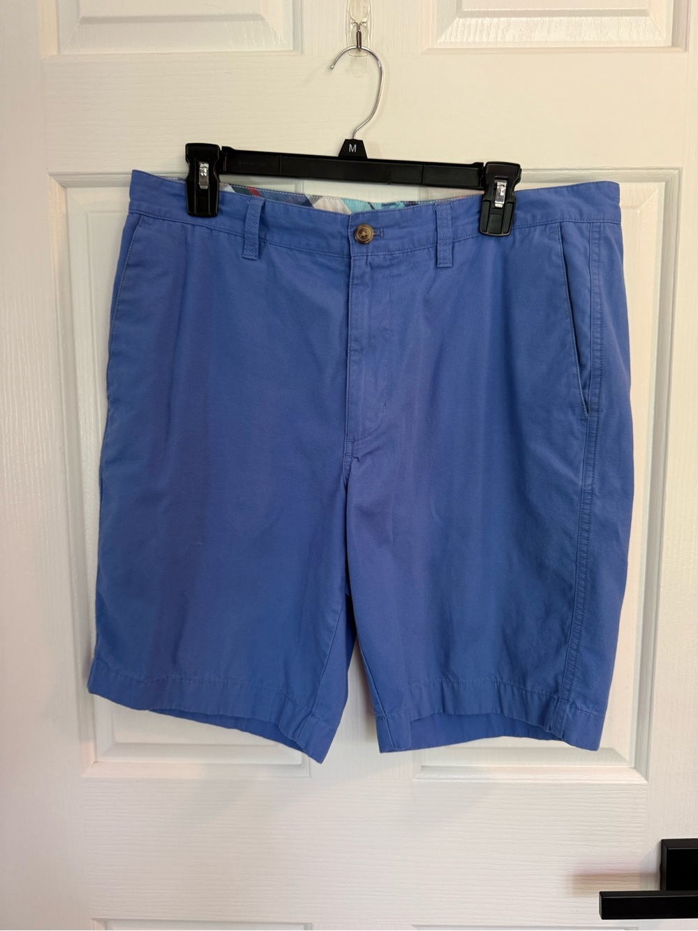 Chaps Men’s Blue Flat Front Chino Shorts